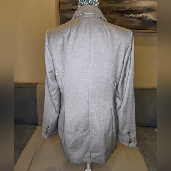 NWOT Jones New York Collection Double-Breasted Men's Blazer - Gray - Size 6 - Picture 2 of 3